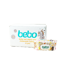 Промо 11+1 БЕБО Влажни кърпички с екстракс от лайка с капак, 72бр