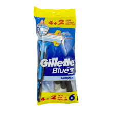 GILLETTE Blue 3 Smooth Самобръсначка, 6бр