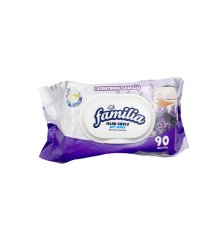 ФАМИЛИЯ/FAMILIA Лавандула Мокри кърпи с капак, 90бр