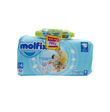 MOLFIX 7-14кг. №4 Пелени за еднократна употреба, 52бр