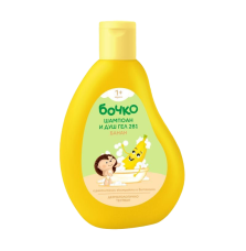 БОЧКО Шампоан и душ гел 2в1 банан, 250 мл