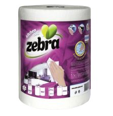 Кухненска ролка Zebra кръгла бяла