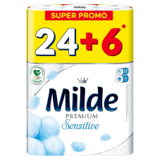 Тоалетна хартия Milde Cool Blue 30 ролки