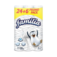 Тоалетна хартия Familia 30 броя, бяла