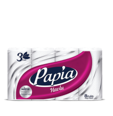 ТОАЛЕТНА ХАРТИЯ ПАПИЯ 8 БР,