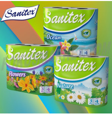 Тоалетна хартия SANITEX, 4 бр