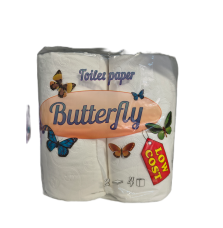 Тоалетна хартия бътерфлай 4 бр.