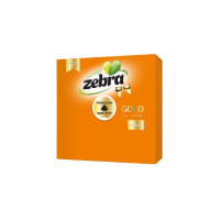 Салфетки ЗЕБРА Lux, Оранжеви, 45бр., 33х33см