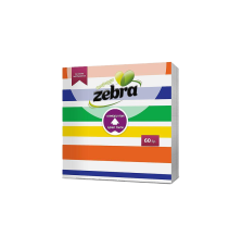 Салфетки ЗЕБРА, Райе, 60бр., 33х33см