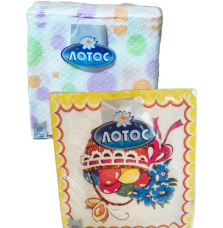 ПРОМО САЛФЕТКИ ЛОТОС ВЕЛИГДЕНСКИ 33/33 50 БР. ЦВЕТНИ/ВЕЛИГДЕНСКИ