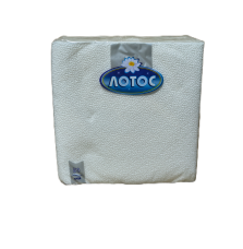 Салфетки Лотос 50бр Бели
