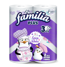 ФАМИЛИЯ PLUS Кухненска ролка 3 пласта, 2 бр