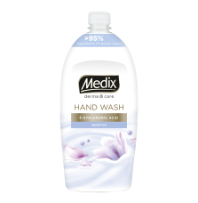 МЕДИКС Крем Колекция Сенситив течен сапун пълнител, 800 мл