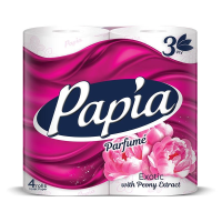 ПАПИЯ Тоалетна хартия 3пл. 4 броя екзотик