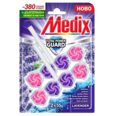 МЕДИКС WC TOTAL POWER GUARD Ароматизатор за тоалетна лавандула, 2х55гр