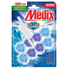 МЕДИКС WC TOTAL POWER GUARD Ароматизатор за тоалетна океан , 2х55гр
