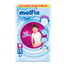 МОЛФИК Джуниър Гащички 5 12-17кг., 44БР