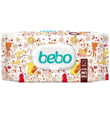 БЕБЕЛАН Бебешки мокри кърпички с Алое и лайка, 80 бр