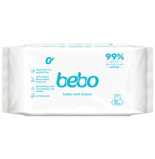 БЕБО Мокри кърпички с 99% Чиста вода, 72бр