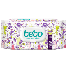 БЕБО Влажни кърпички плътни с екстракт от лавандула с капак 90бр